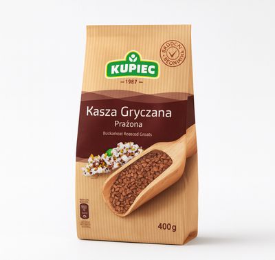 Buckwheat Roasted Groats/ Kasza Gryczana Prazona “KUPIEC” 400g