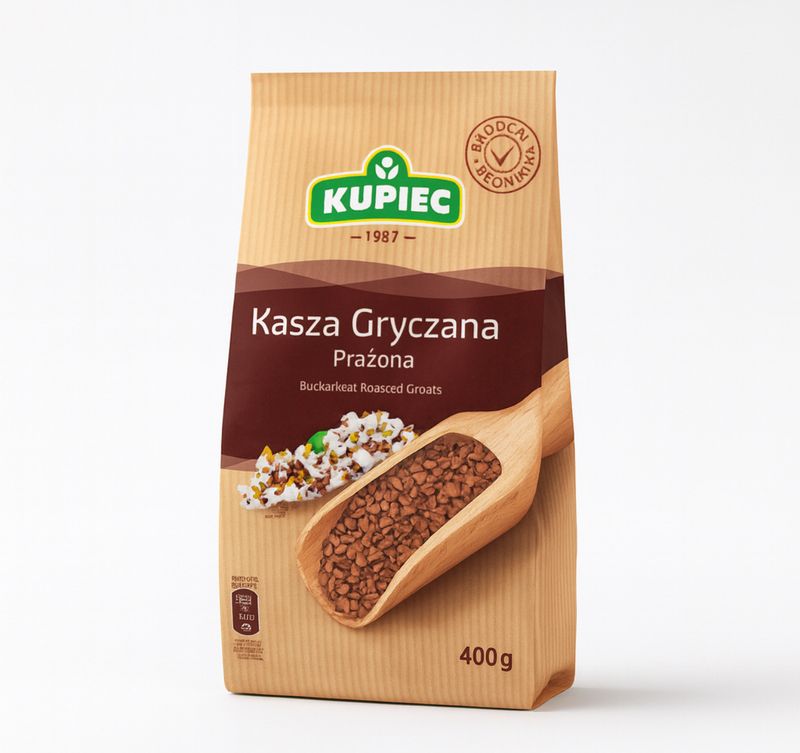 Buckwheat Roasted Groats/ Kasza Gryczana Prazona “KUPIEC” 400g