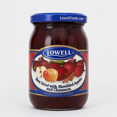 Beet Salad w/ Shredded Apples &amp; Cinnamon/ Buraczki z Jablkiem i Cynamonem 510g &#39;&#39;LOWELL FOODS&#39;&#39;