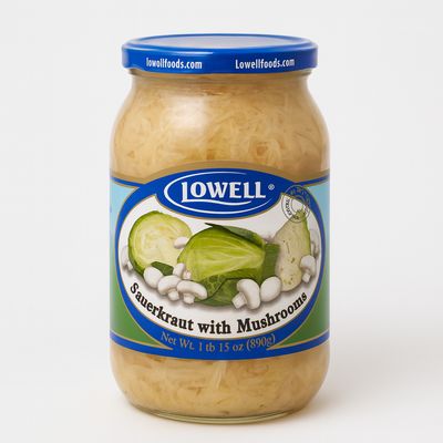 Sauerkraut w/ Mushrooms 890g/ „LOWELL” Kapusta z Pieczarkami