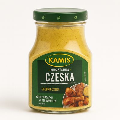 Musztarda Czeska/ Mustard Czeska “Kamis” 180g.