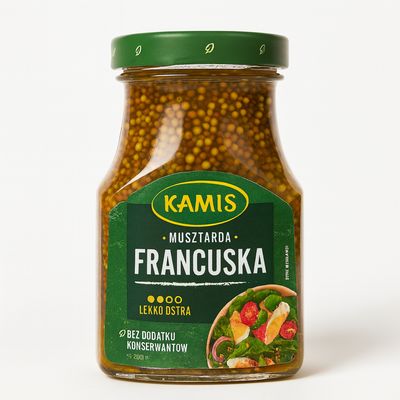 Musztarda Francuska/ „Kamis” 185g.