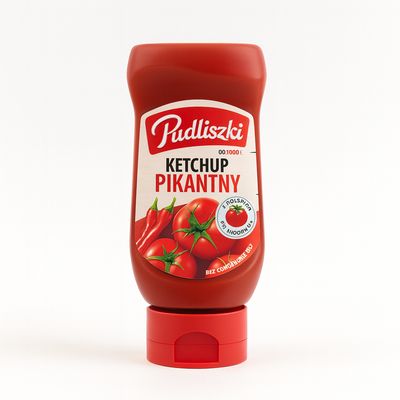 Ketchup Pikantny/ Hot Ketchup „Pudliszki&quot; 480g.