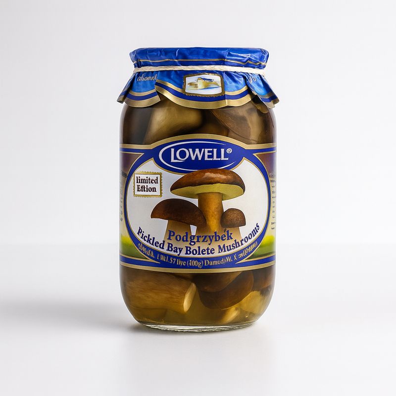 Pickled Bay Bolete 900g/ Podgrzybek &quot;LOWELL FOODS&quot;