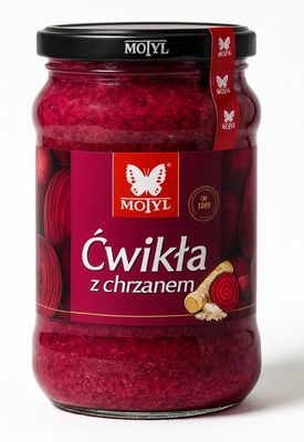 Beetroot w/ Horseradish/ Cwikla z Chrzanem “Motyl” 350g.