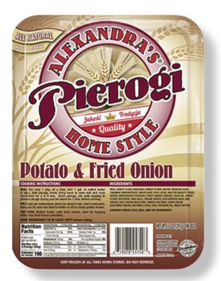 Potato &amp; Fried Onion Pierogi 12pcs.