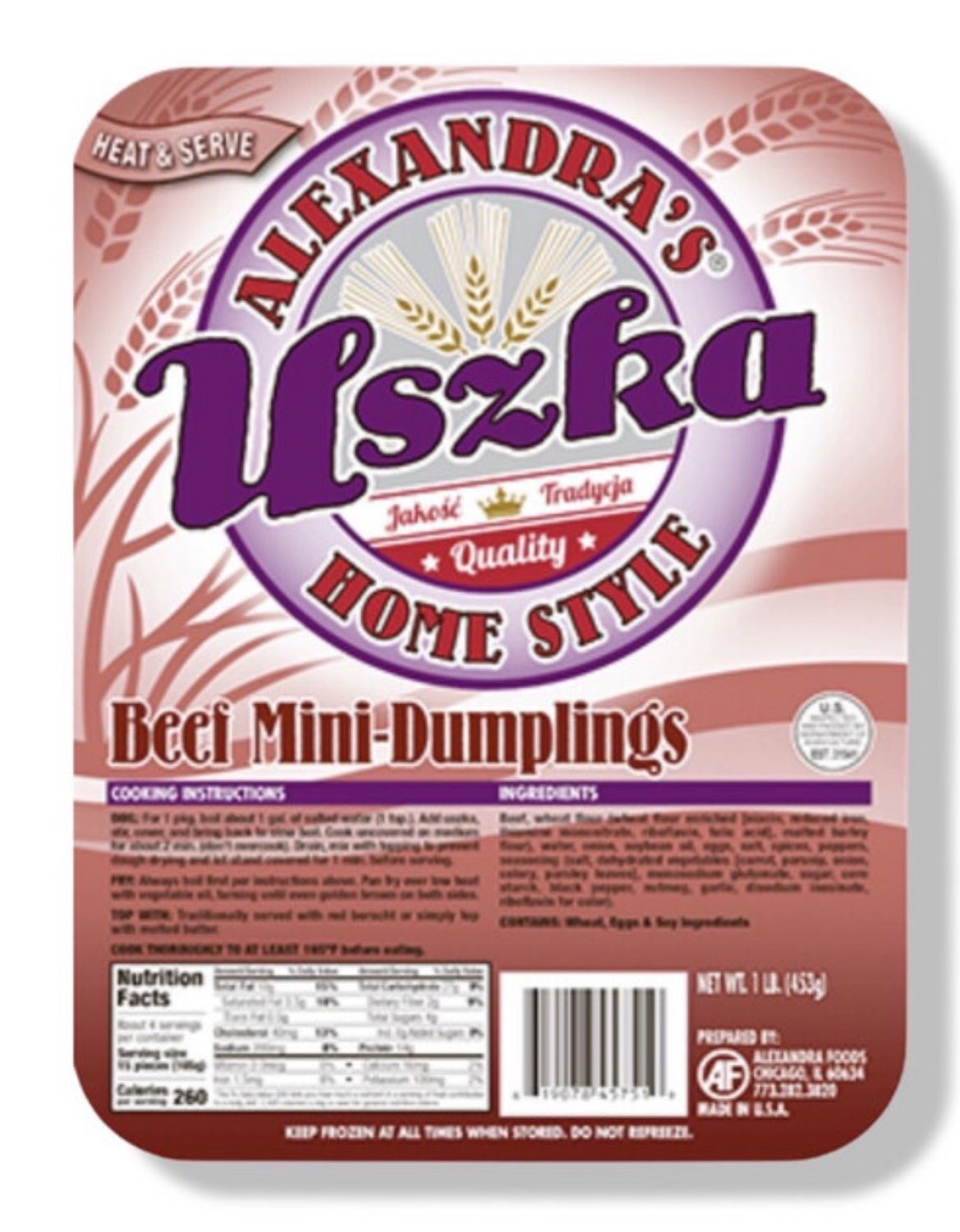 Beef Mini Dumplings/ Uszka z Miesem 30pcs.