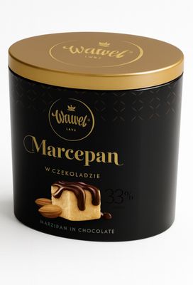 Marzipan in chocolate/ Marcepan W Czekoladzie „Wawel” Puszka 200g.