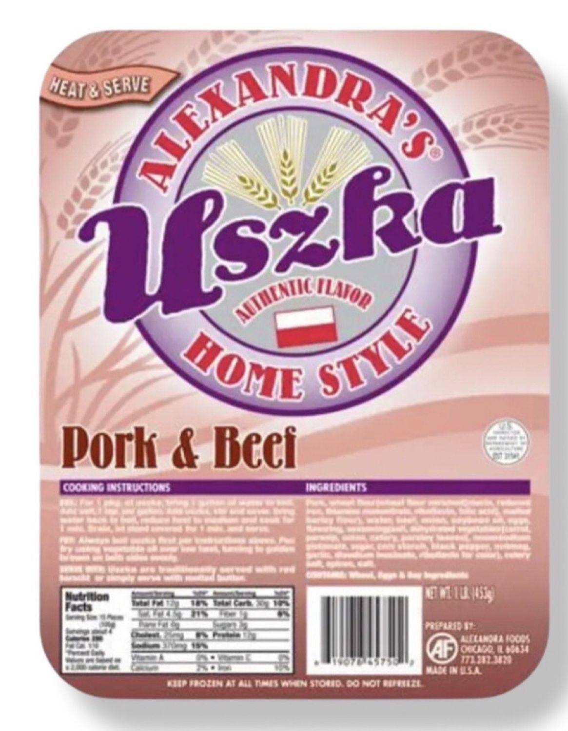 Beef &amp; Pork Mini Pierogi/ Uszka z Miesem 30pcs.