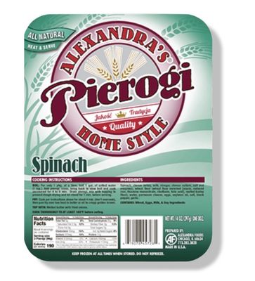 Spinach Pierogi/ Pierogi ze Szpinakiem 12pcs.
