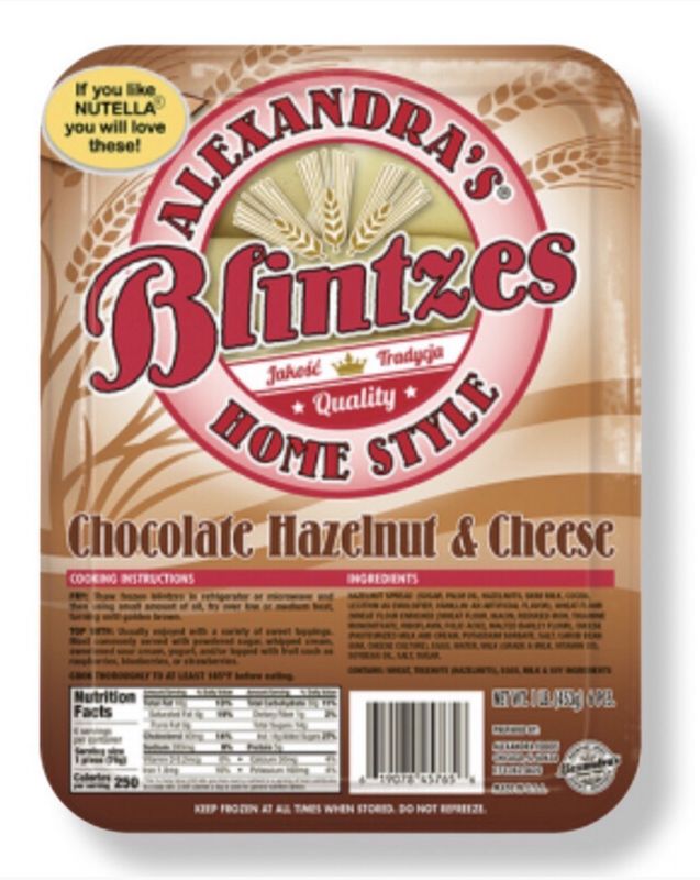 Chocolate Hazelnut &amp; Cheese Blintzes/ Nalesniki 6pcs.