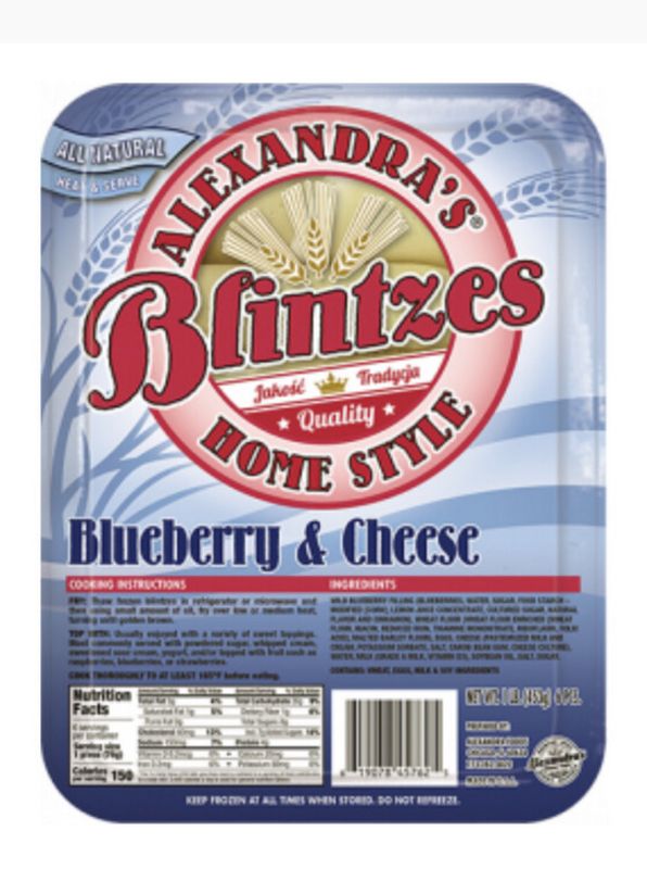 Sweet Cheese with Blueberry Blintzes/ Nalesniki z Jagodami 6pcs.