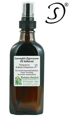 Lavendel-Zypressen-Öl kühl., Schüttel-Emulsion, 100ml