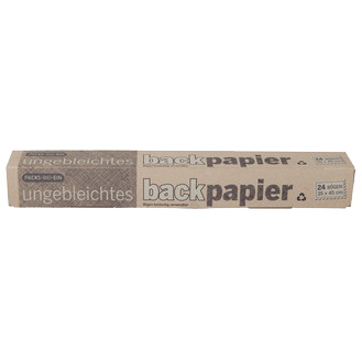 Backpapier ungebleicht 24 Bögen
