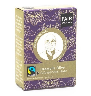Feste Haarshampoo Olive Fairsquared 80g für glänzendes Haar