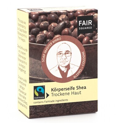 Sapone corpo solido Shea Fairsquared 80g pelle secca Sapone corpo solido Shea Fairsquared 80g pelle secca