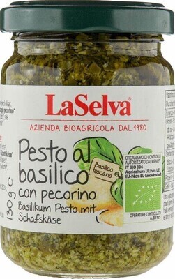 Pesto al basilico con pecorino bio 130g