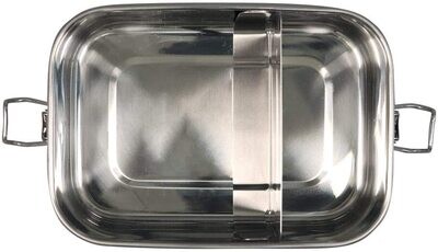 Lunchbox Edelstahl Pandoo mit Dichtung und Trennsteg