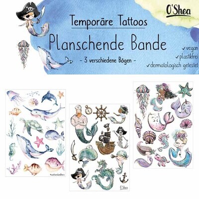 Tatuaggi temporanei con colori naturali per bambini