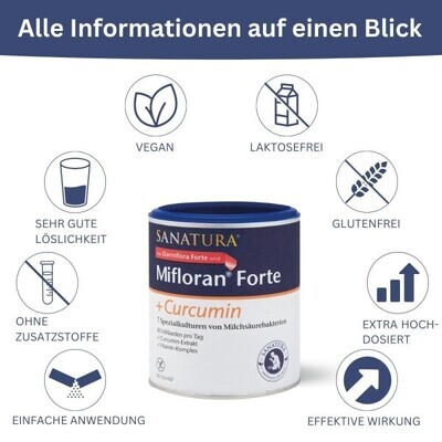 Sanatura Mifloran Forte mit Curcumin Darmflora 125g