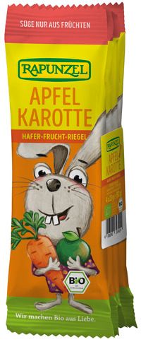 ​Rapunzel Kinder Hafer-Frucht-Riegel Apfel Karotte 4 x 23g