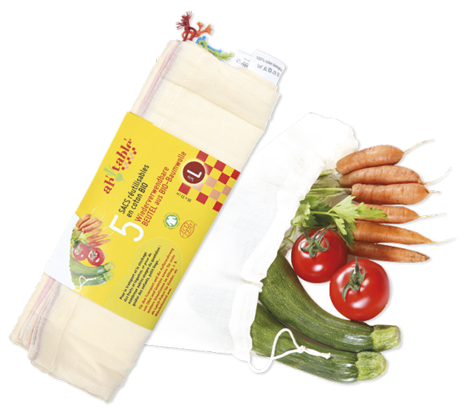 Zuziehbeutel aus Bio Baumwolle