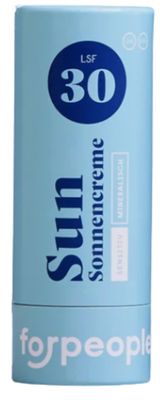 Feste Sonnencreme im Karton LSF 30 vegan – 4 people who care Plastikfrei
