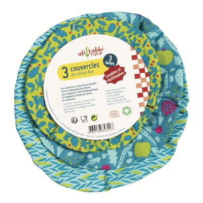 Topf-Bedecker aus Bio Baumwolle 3er Set