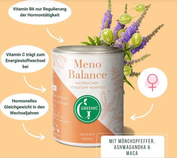 Meno Balance, miscela in polvere da bere, 110 g, Grinic Meno Balance, miscela in polvere da bere, 110 g, Grinic
