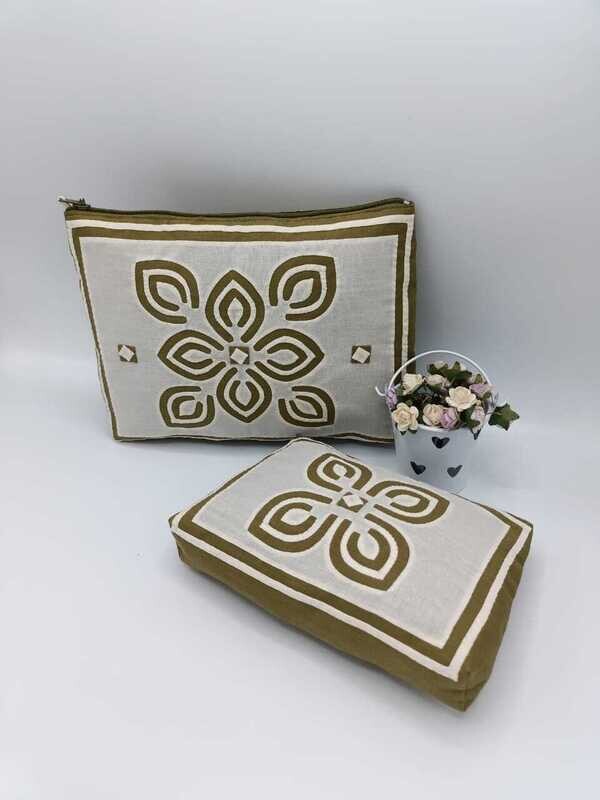 Set van twee make-up tasjes