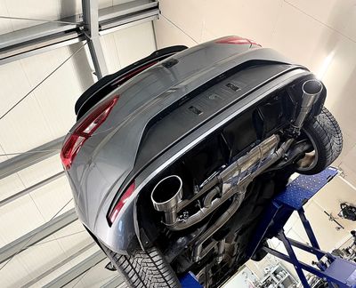 Seat Leon Cupra Terrorline Klappenabgasanlage 3,5 Zoll auf 2x3 Zoll