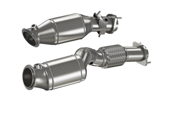 90822060 HJS ECE Downpipe / Kat BMW M2 M3 M4 G80 G82 G83 G87 X3 / X4 M F97 S58 OPF