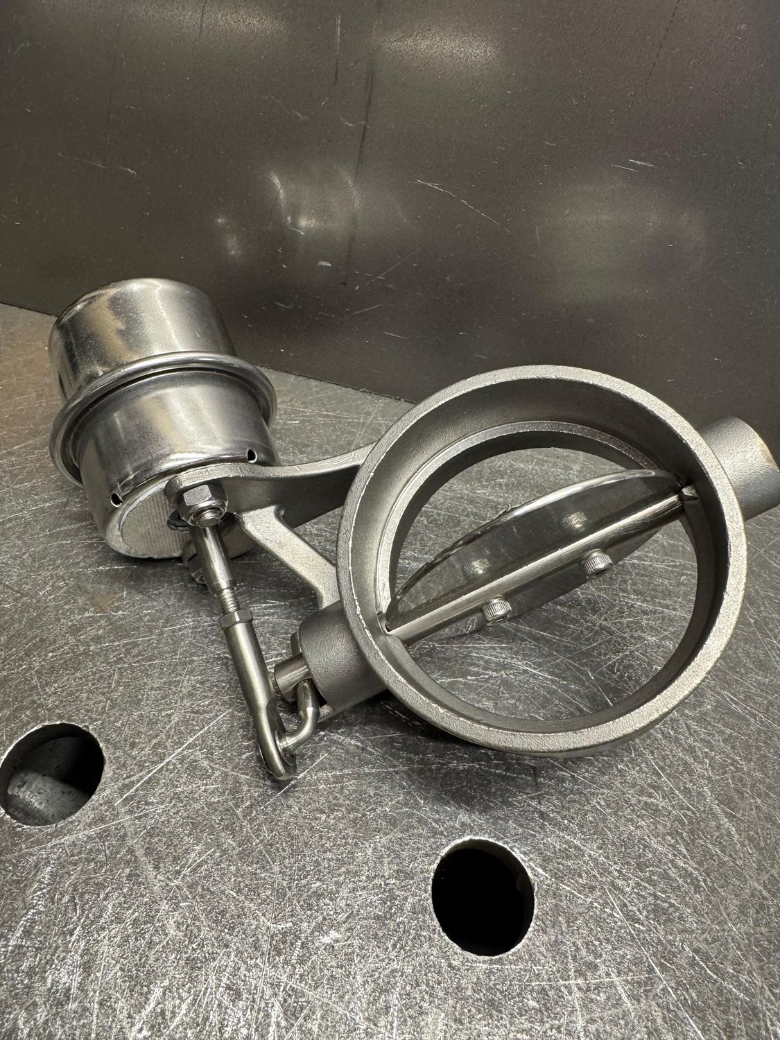 76mm Abgasklappe Unterdruck