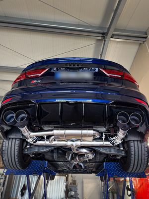 Audi S3 8V Terrorline Klappenabgasanlage 3,5 Zoll auf 2x3 Zoll