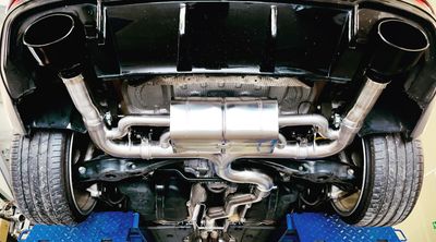 Audi TTRS 8S Terrorline V2 Klappenabgasanlage 3,5 Zoll auf 2x3 Zoll
