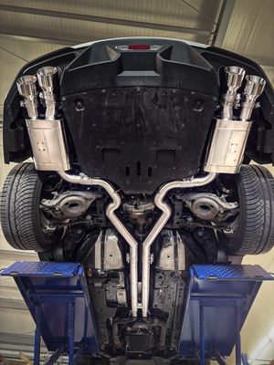 Ford Mustang Coupe 5.0 Gen. 6 FL Mach 1 Klappenauspuffanlage 2x3 Zoll