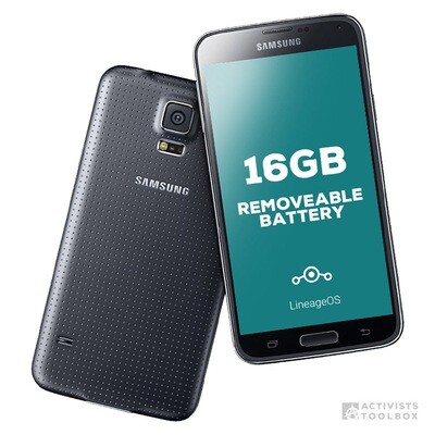 Samsung Galaxy S5 DeGoogled Phone (w/ Removable Battery)
