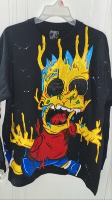 Trippy Bart Simpson shirt