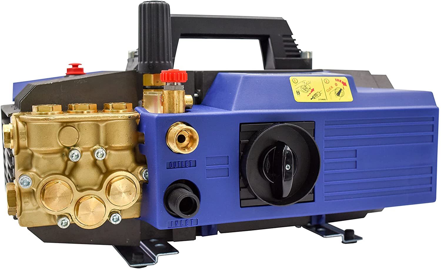 AR Blue Clean AR630, Heavy Duty Electric Pressure Washer, 1900 Max PSI, 2.1 GPM with adjustable pressure gauge