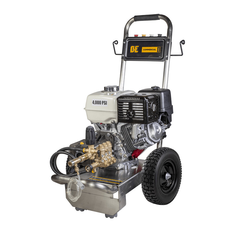 BE PRESSURE 4,000 PSI - 4.0 GPM Gas Pressure Washer with Honda GX390 Engine and Comet Triplex Pump