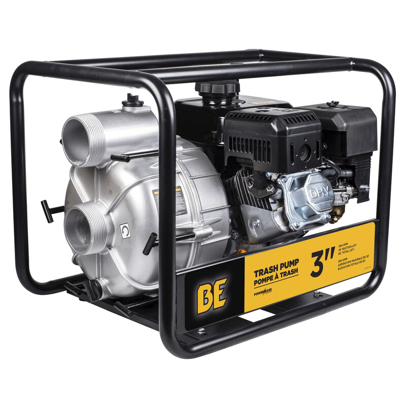 BE PRESSURE 3" Semi-Trash Transfer Pump with Powerease 225 Engine