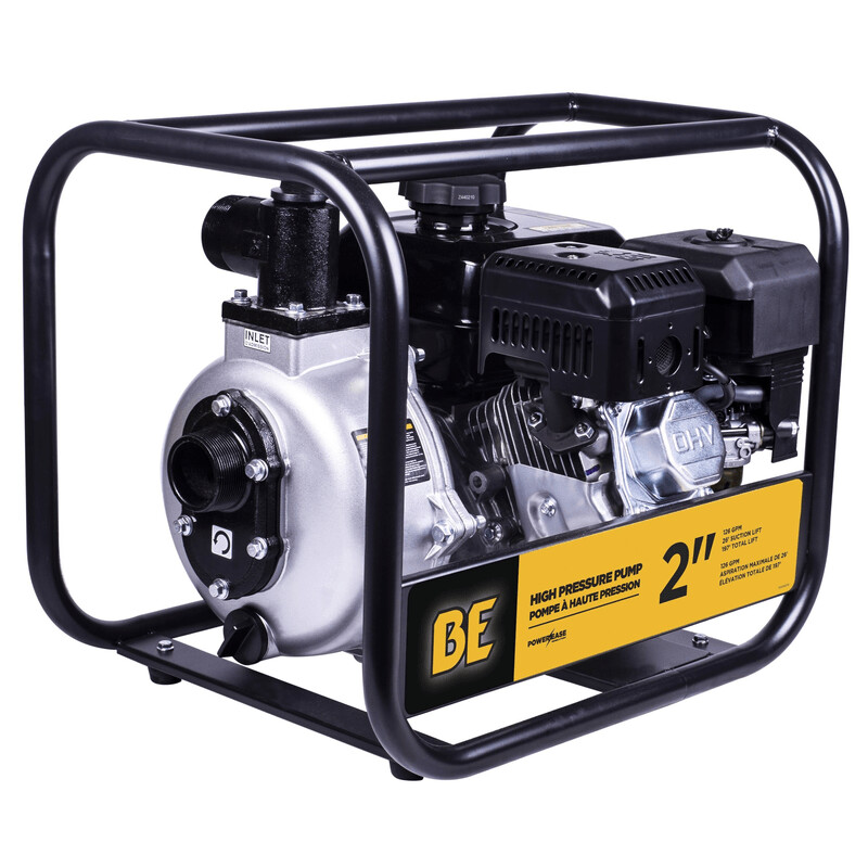BE PRESSURE 2" High-Pressure Water Transfer Pump with Powerease 225 Engine