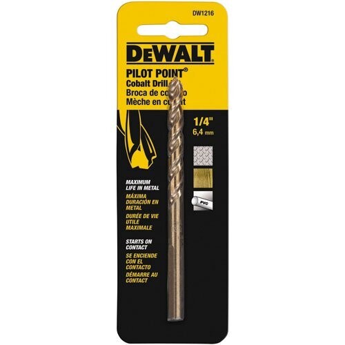 Dewalt (1/4") 4X Industrial Cobalt Drill Bit