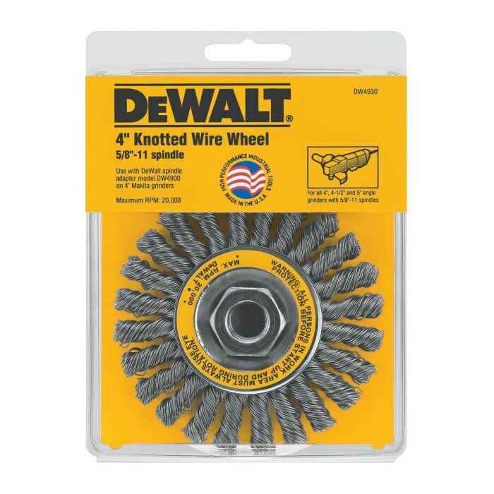 Dewalt 4" Carbon Cable Twist Wheel