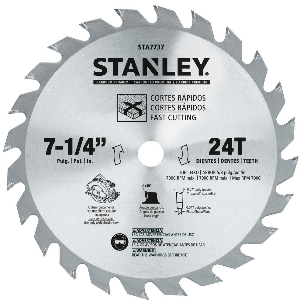 Stanley 7-1/4" (24T) Cicular Saw Blade