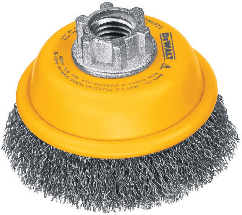 Dewalt 3" Carbon Crimp Cup Brush
