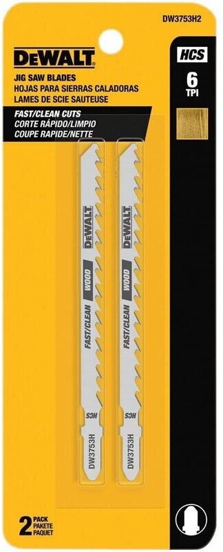 Dewalt 6TPI Jig Saw Blades