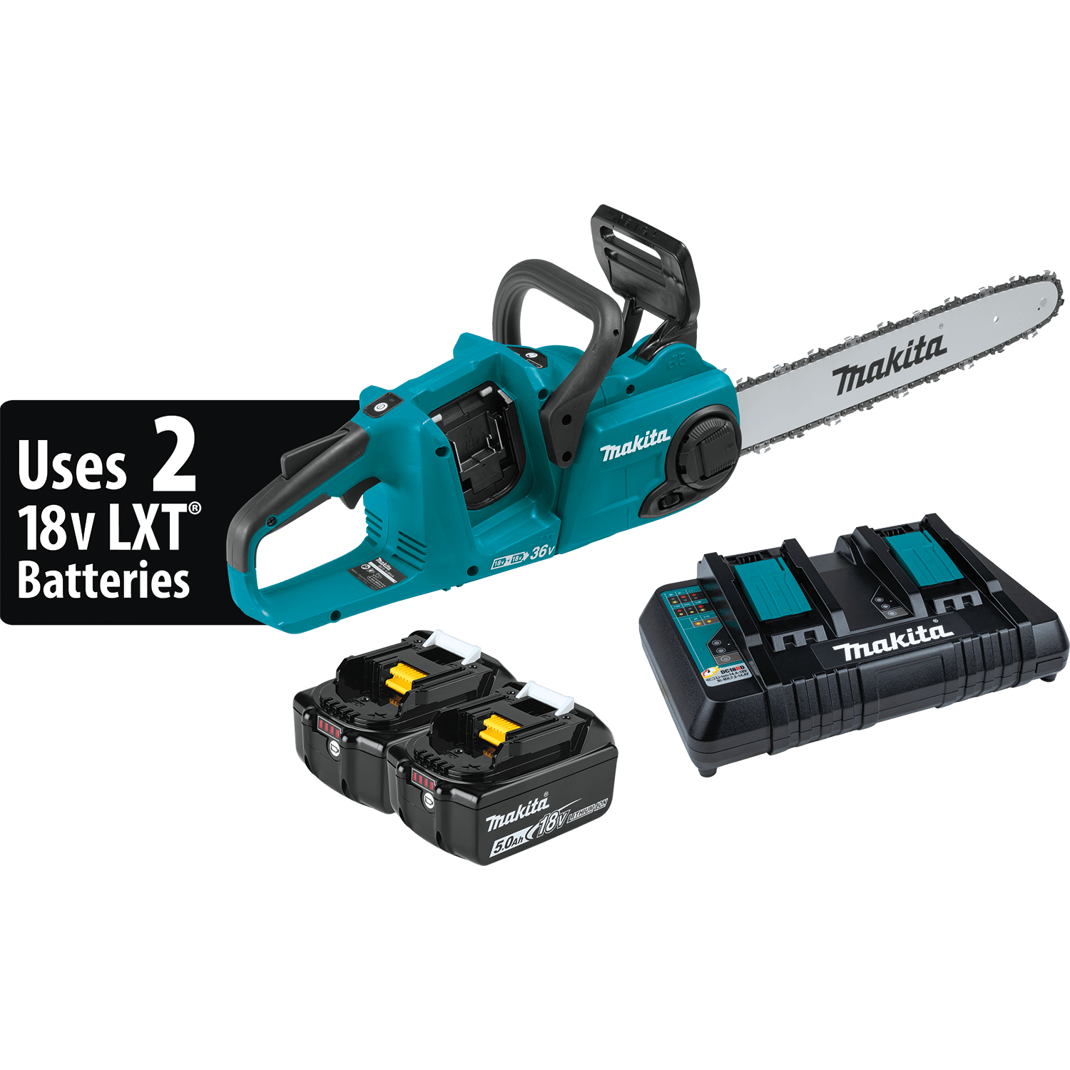 Makita 36V (18V X2) LXT® Brushless 16" Chain Saw Kit