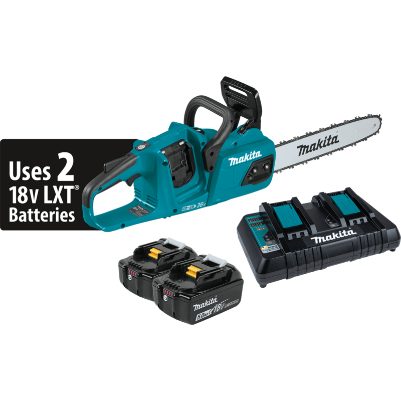 Makita 36V (18V X2) LXT® Brushless 14" Chain Saw Kit (5.0Ah)