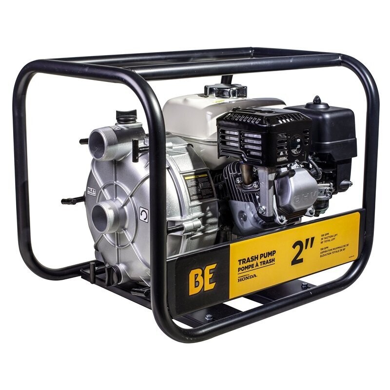 BE Pressure 2" Semi-Trash Transfer Pump with Honda GX200 Engine